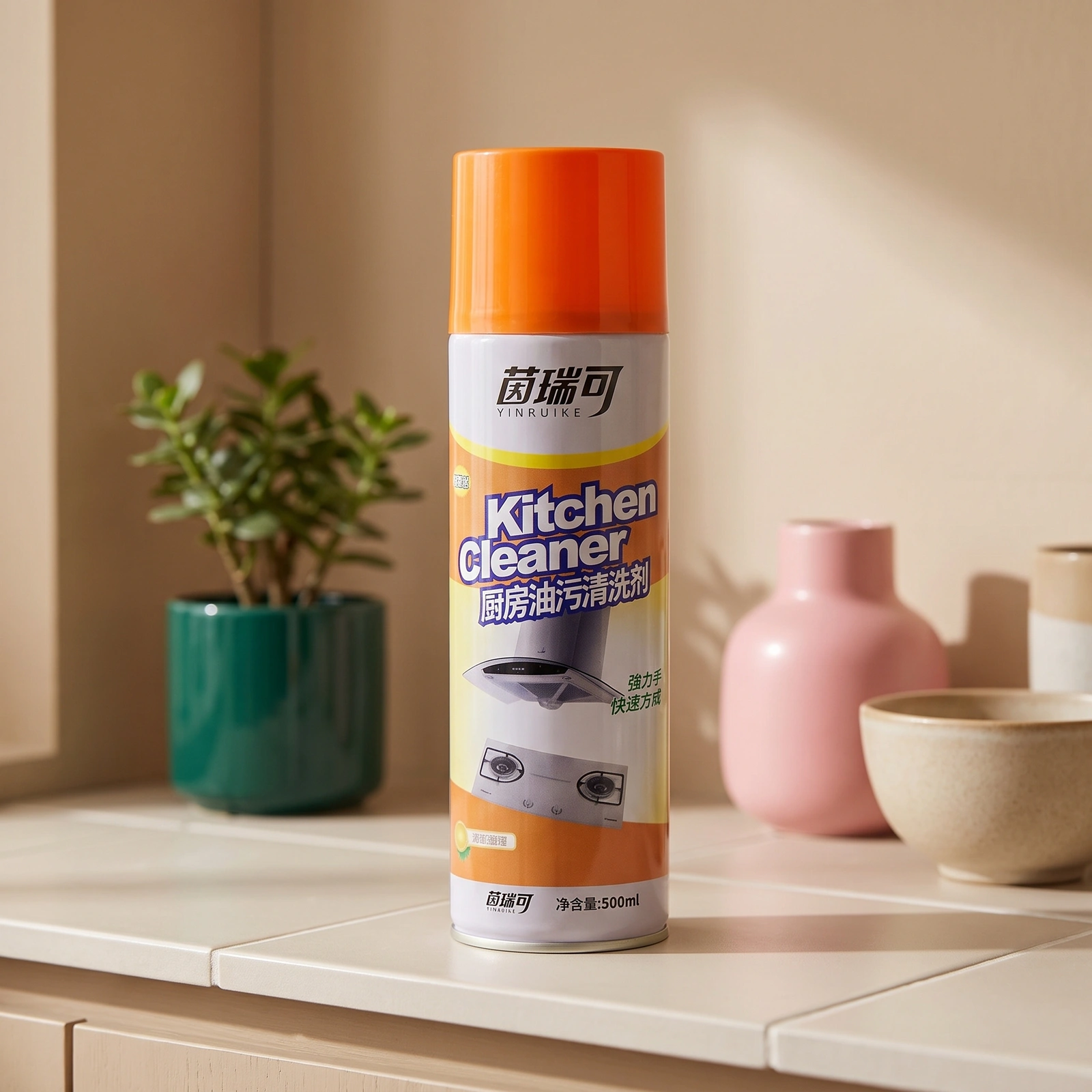 Kitchen Cleaner Spray - Grease & Stain Remover 500ml - Home Decor