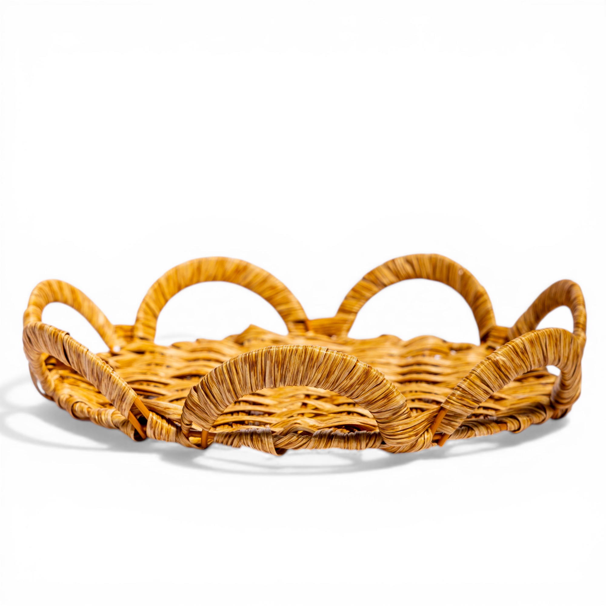 Wicker Serving Tray - Natural Brown - Home Organization