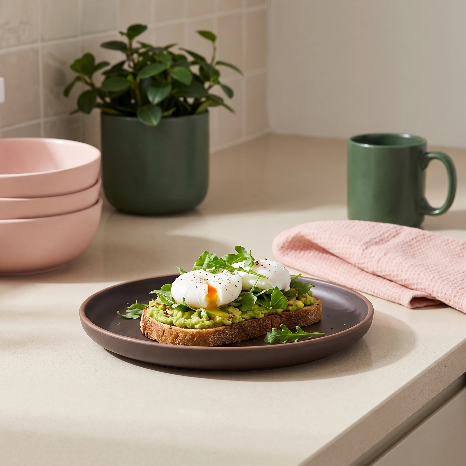 Melamine Dinner Plate - Dark Brown - Kitchen essentials