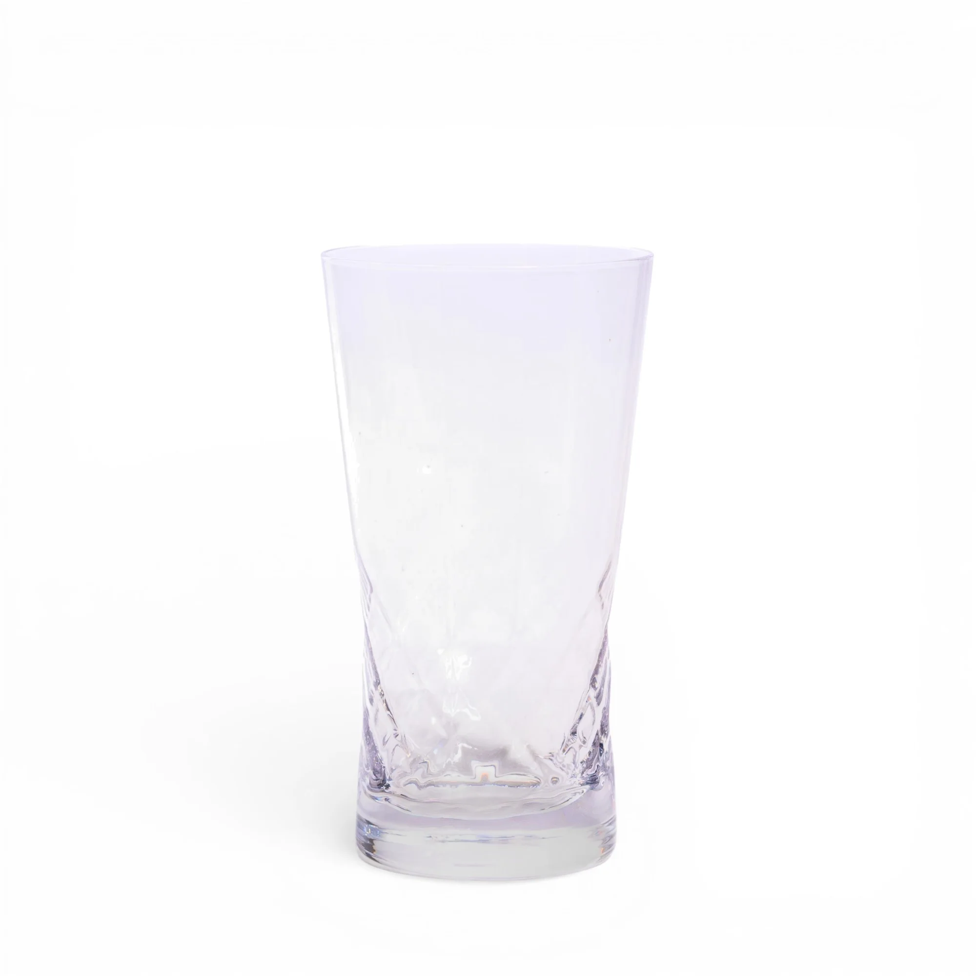 Glass Tumbler - Clear Textured Design - Cleaning Essentials