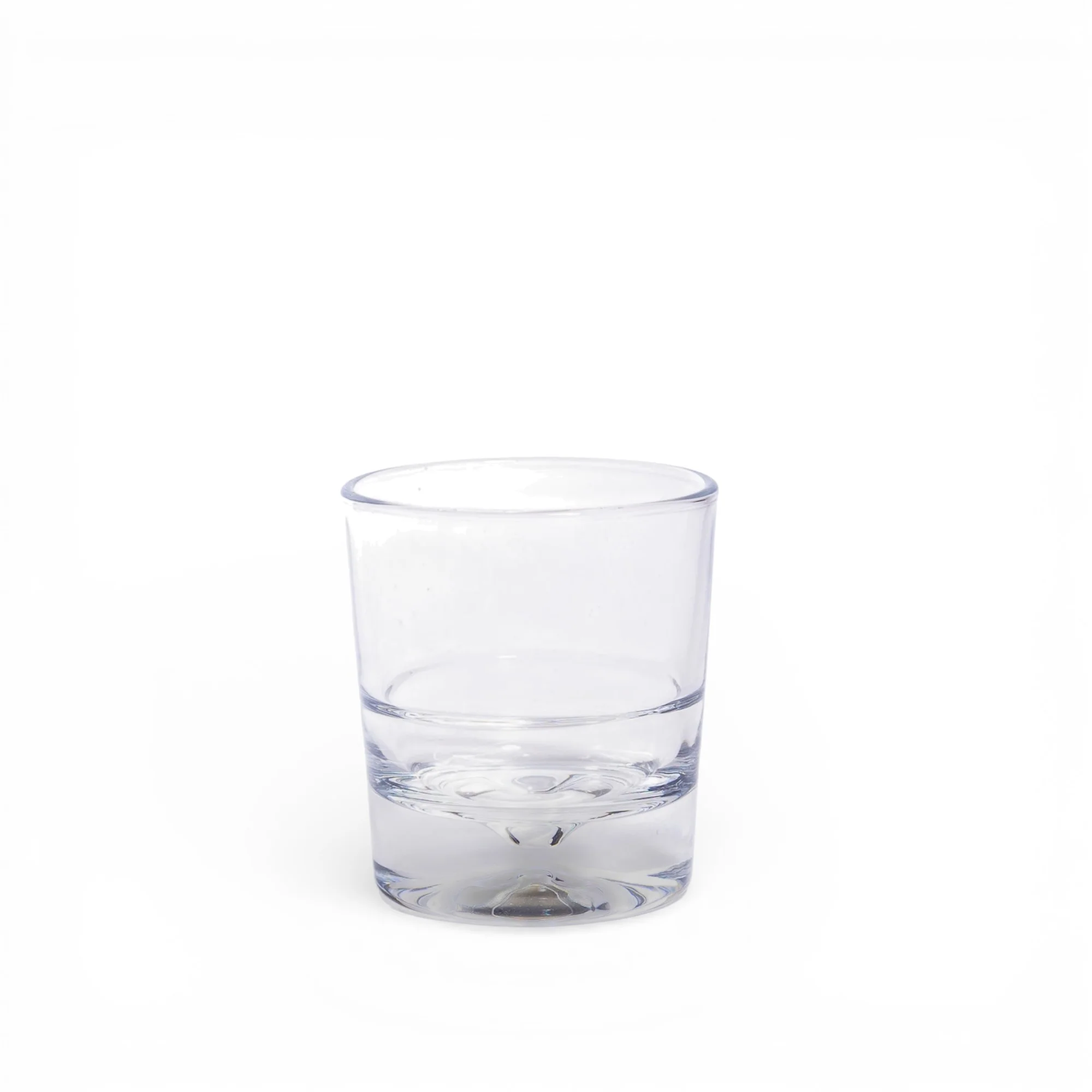 Clear Glass Drinking Cup - Thick Base Design - Home Organizers