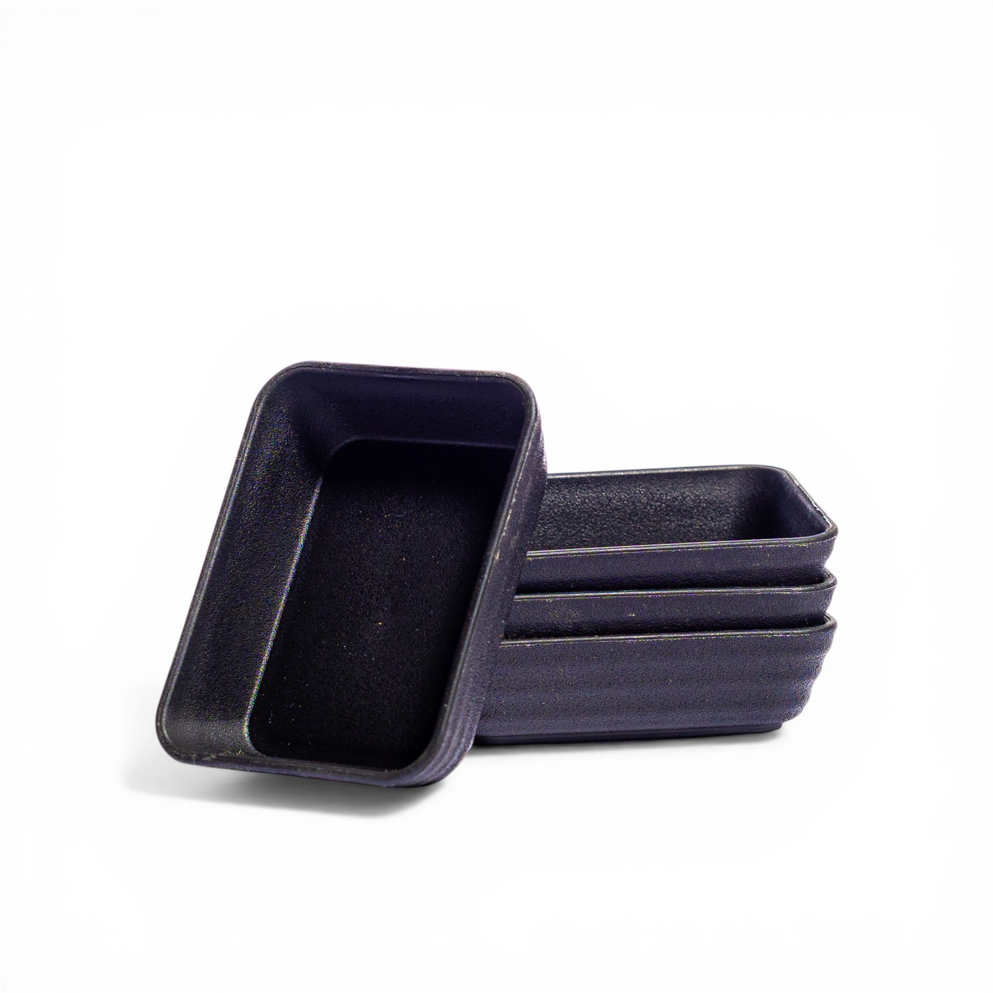 Rectangular Ceramic Baking Dishes - Dark Blue Set of 4 - Home Organization