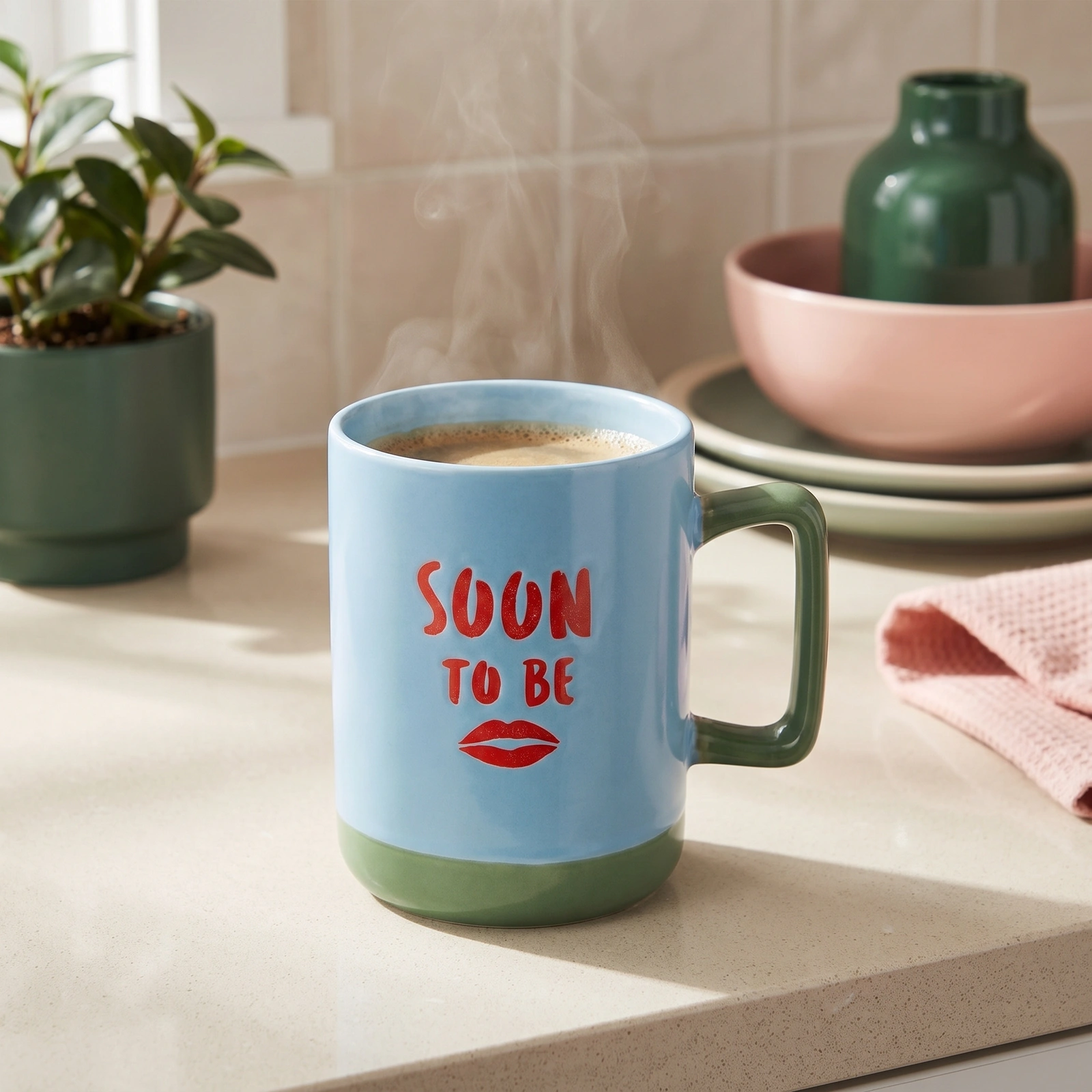 كوباية سيراميك لبني - تصميم "Soon To Be" - العروض