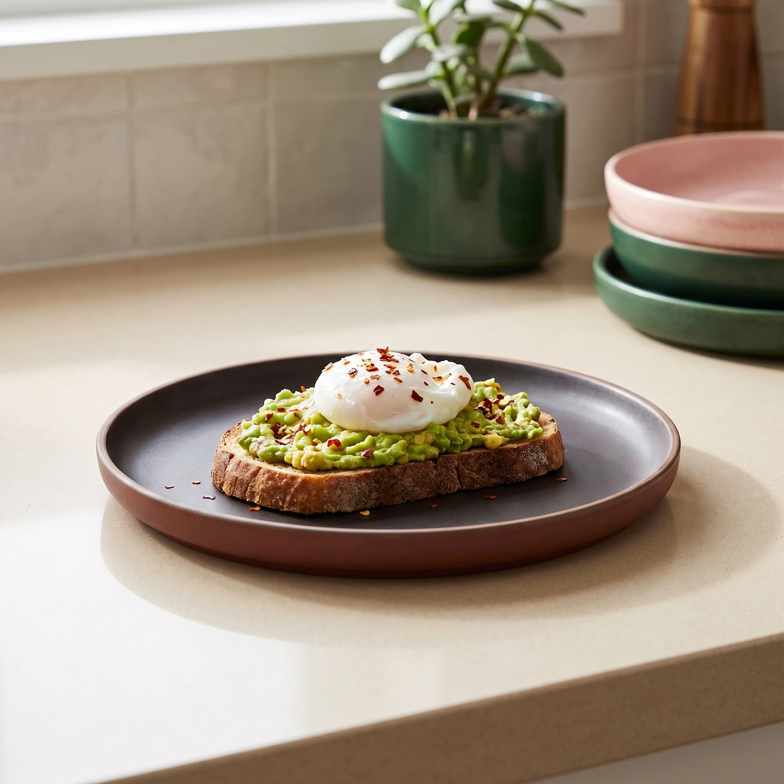Melamine Plate Two-Tone Black & Brown - Kitchen essentials